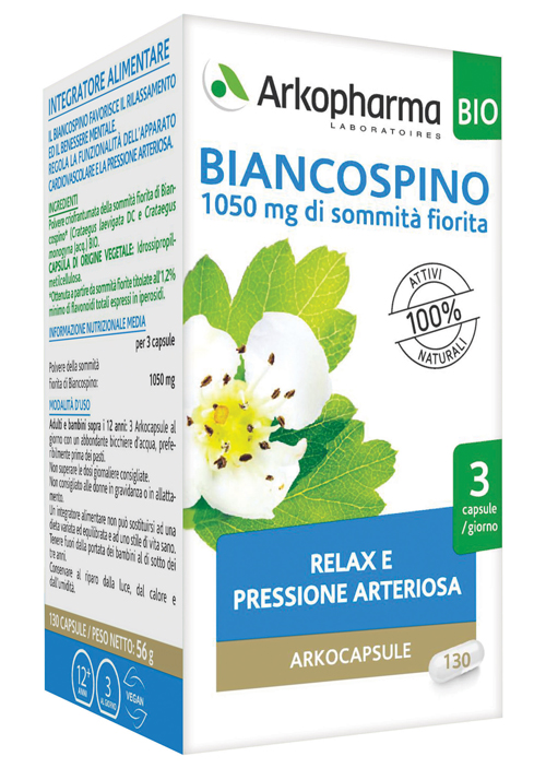 ARKOCAPSULE BIANCOSPINO BIO 130 CAPSULE - Luckyfarma.it