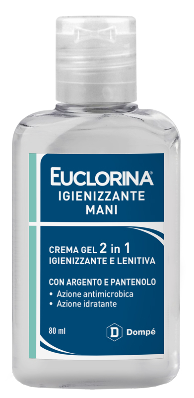 EUCLORINA IGIENIZZANTE MANI CREMA GEL 80 ML - Luckyfarma.it