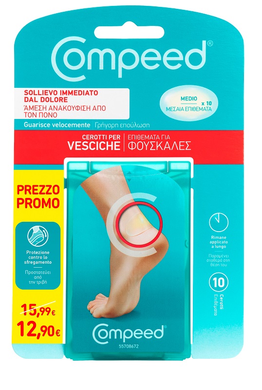 COMPEED CEROTTO VESCICHE MEDIO 10 PEZZI PROMO - Luckyfarma.it
