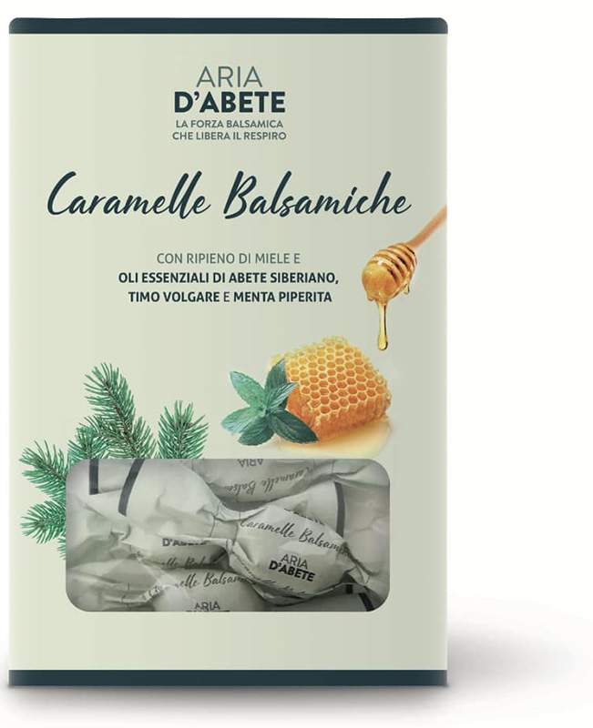 PURAE PURAE CARAMELLE BALSAMICHE 80 G CON OLIO ESSENZIALE ARIA D'ABETE - Luckyfarma.it