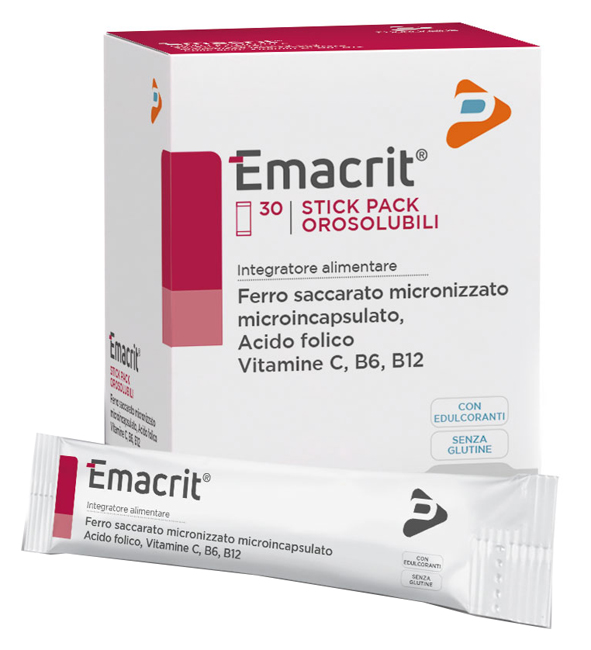 EMACRIT OROSOLUBILE 30 STICK PACK - Luckyfarma.it