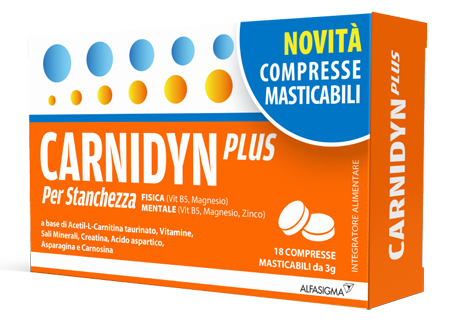 CARNIDYN PLUS 18 COMPRESSE MASTICABILI - Luckyfarma.it