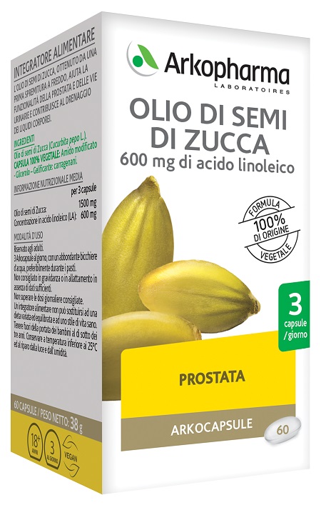 ARKOCAPSULE OLIO SEMI ZUCCA BIO 60 CAPSULE - Luckyfarma.it