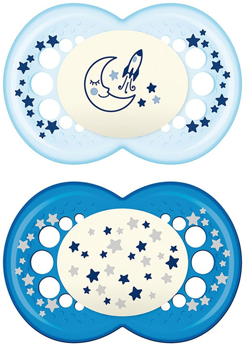 MAM NIGHT SUCCHIETTO 6+ MESI SILICONE DOPPIO MASCHIO - Luckyfarma.it