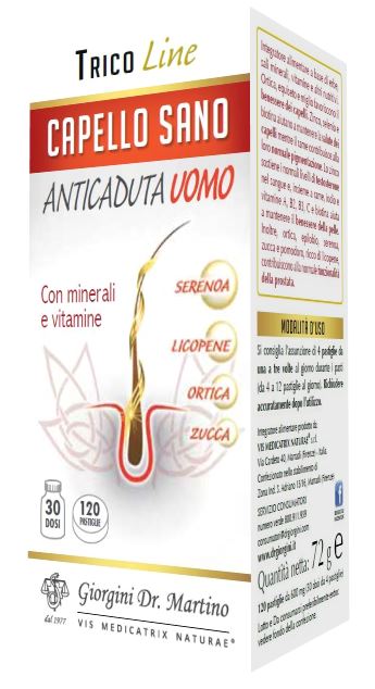 CAPELLO SANO ANTICADUTA UOMO 120 PASTIGLIE - Luckyfarma.it