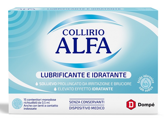 COLLIRIO ALFA LUBRIFICANTE/IDRATANTE 15 FIALE MONODOSE - Luckyfarma.it