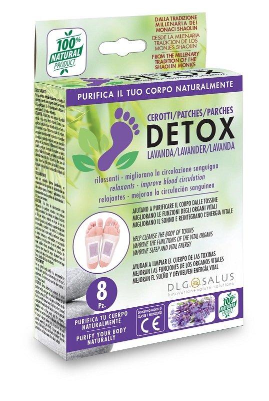 CEROTTI DETOX PIEDI LAVANDA 8 PEZZI - Luckyfarma.it