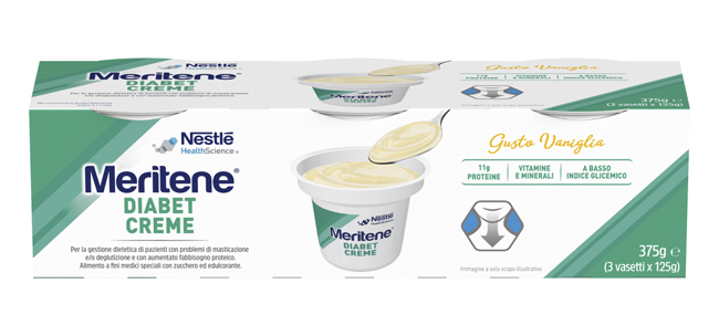 MERITENE DIABET CREME VANIGLIA 3 X 125 G - Luckyfarma.it