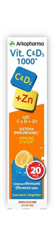 VITAMINE VIT C&D+ZN 20 COMPRESSE EFFERVESCENTI - Luckyfarma.it