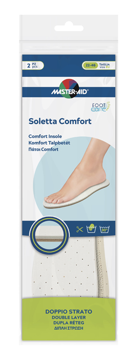 MASTER-AID FOOTCARE SOLETTA COMFORT RITAGLIABILE 2 PEZZI - Luckyfarma.it