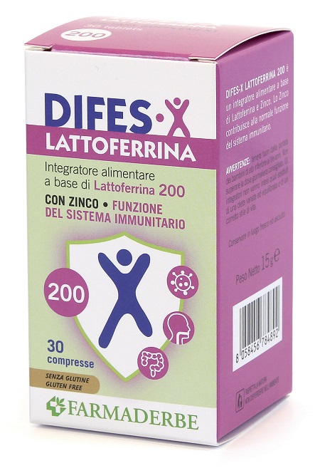 DIFES-X LATTOFERRINA 200 30 COMPRESSE - Luckyfarma.it