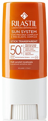 RILASTIL SUN SYSTEM PHOTO PROTECTION TERAPY SPF 50+ STICK TRASPARENTE 8,5 ML - Luckyfarma.it