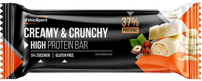 CREAMY&CRUNCHY BARRETTA PROTEICA BIANCO/NOCCIOLA 30 G - Luckyfarma.it