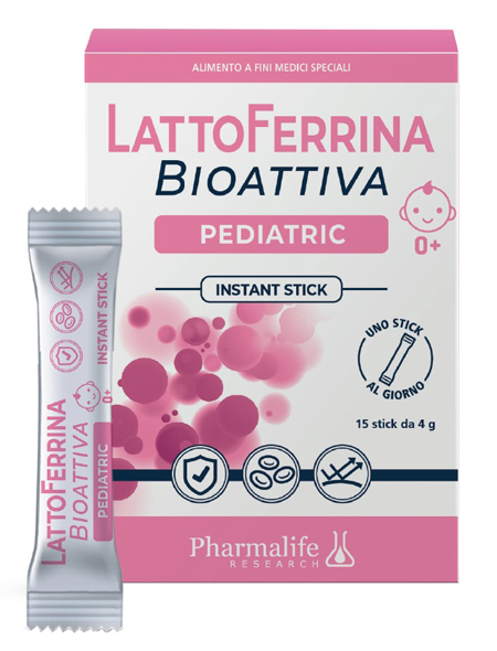 LATTOFERRINA BIOATTIVA PEDIATRIC 15 STICK 4 G - Luckyfarma.it