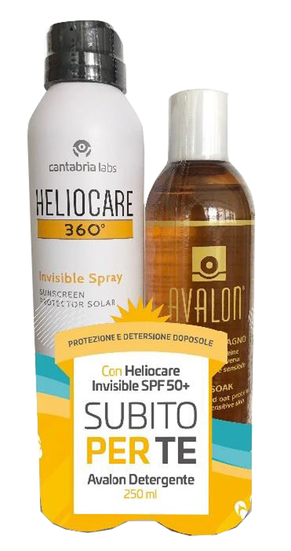 HELIOCARE INVISIBLE SPRAY 50+ 200 ML + C/AVALON 250 ML - Luckyfarma.it