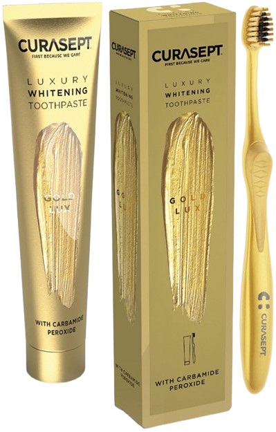 CURASEPT GOLD LUXURY WHITENING DENTIFRICIO 75 ML - Luckyfarma.it