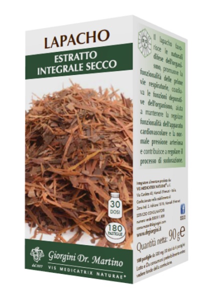 LAPACHO ESTRATTO INTEGRALE SECCO 90 G 180 PASTIGLIE - Luckyfarma.it