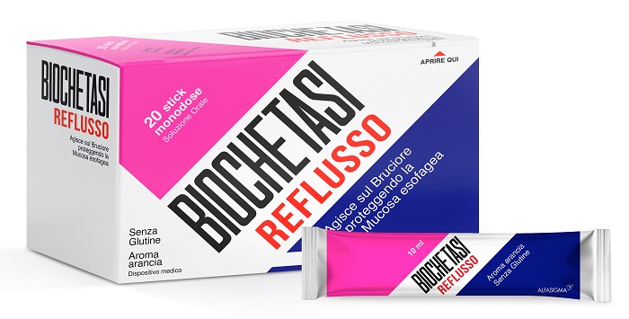 BIOCHETASI REFLUSSO 20 STICK AROMA ARANCIA - Luckyfarma.it
