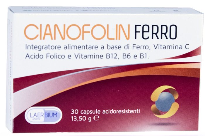 CIANOFOLIN FERRO 30 CAPSULE - Luckyfarma.it