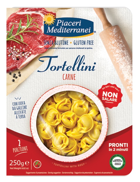 PIACERI MEDITERRANEI TORTELLINI CARNE 250 G - Luckyfarma.it