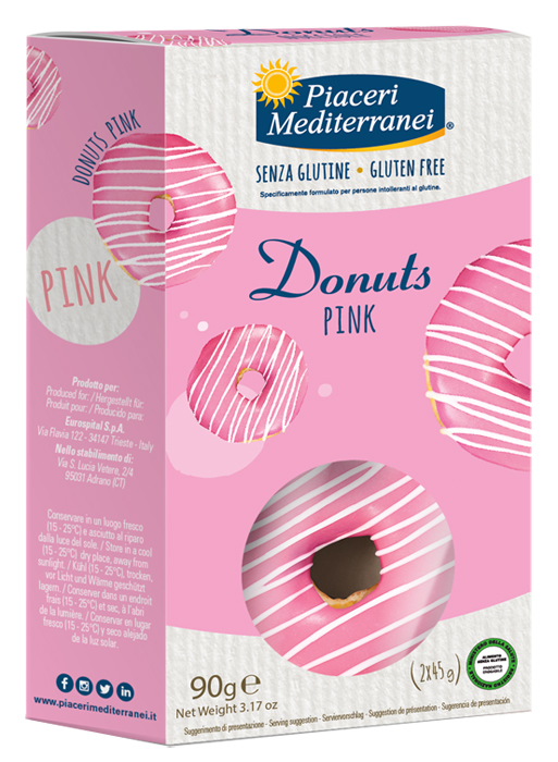 PIACERI MEDITERRANEI DONUTS PINK 90 G - Luckyfarma.it