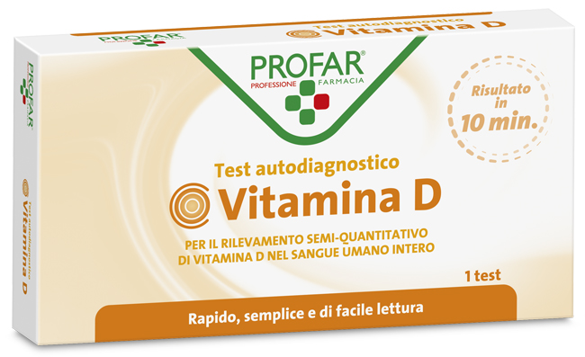 PROFAR TEST VITAMINA D RILEVAZIONE SEMI-QUANTITATIVA VITAMINA D NEL SANGUE UMANO INTERO 1 PEZZO - Luckyfarma.it