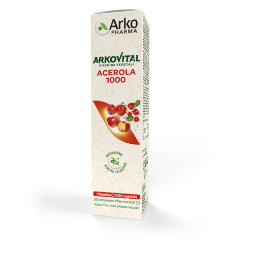 ARKOVITAL ACEROLA 1000 EFFERVESCENTE 20 COMPRESSE - Luckyfarma.it