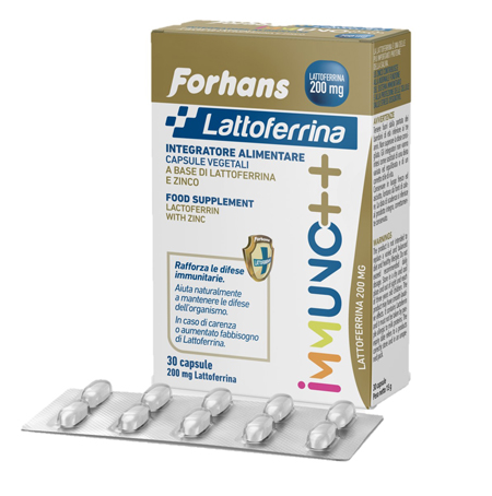 FORHANS LATTOFERRINA IMMUNO++ 200 MG LATTOFERRINA 30 CAPSULE - Luckyfarma.it