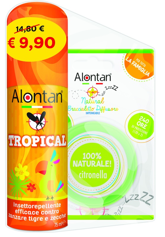 BI PACK TROPICAL SPRAY 75 ML + BRACCIALETTO DIFFUSORE - Luckyfarma.it