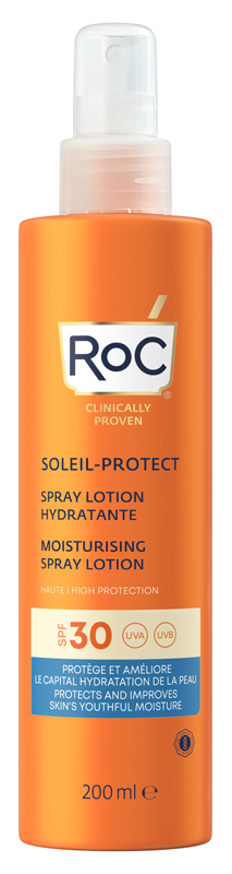 ROC LOZIONE SPRAY SOLARE CORPO SPF 30 IDRATANTE 200 ML - Luckyfarma.it