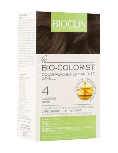 BIOCLIN BIO COLOR FAST&PERFECTION 4,0 CASTANO CREMA COLORANTE 60 ML + RIVELATORE IN CREMA 60 ML + BIO COLOR SHAMPOO 10 ML + BIO COLOR MASCHERA 10 ML - Luckyfarma.it