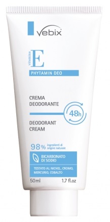 VEBIX PHYTAMIN E DEO PERFORMANCE CREMA DEO 48H-50ML BICARBONATO DI SODIO - Luckyfarma.it