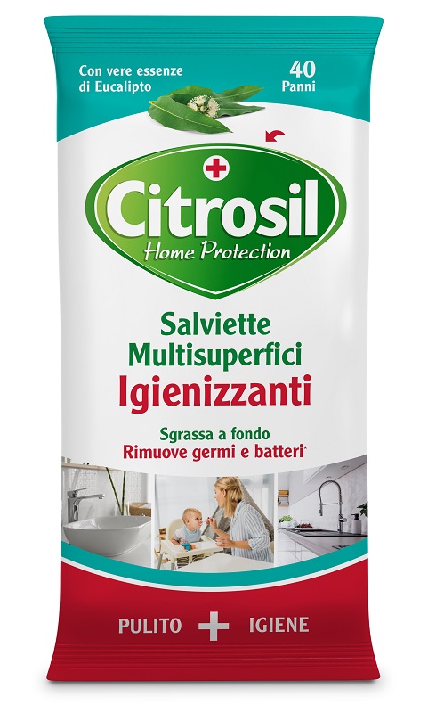 CITROSIL SALVIETTE IGIENIZZANTI EUCALIPTO 40 PEZZI - Luckyfarma.it