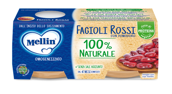 MELLIN OMOGENEIZZATO FAGIOLI ROSSI 2 X 80 G - Luckyfarma.it