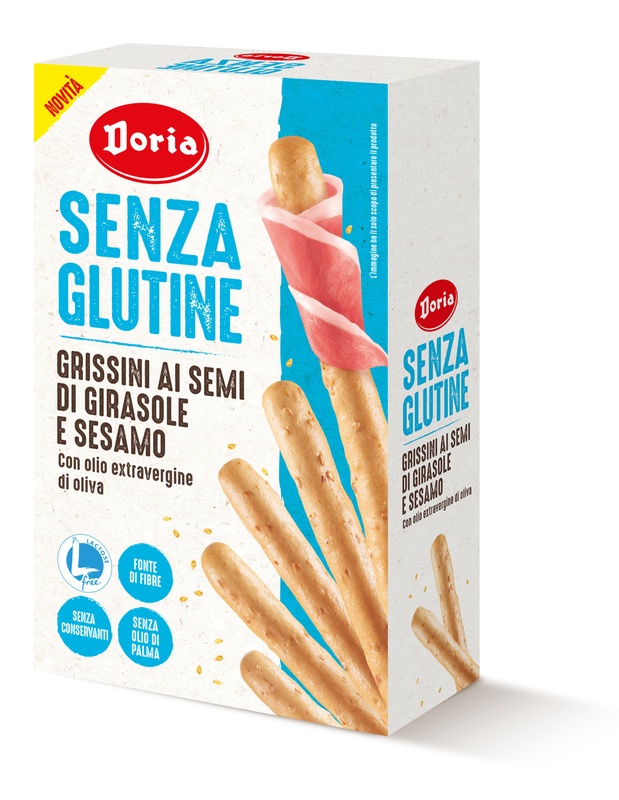 DORIA GRISSINI SEMI GIRASOLE-SESAMO 5X20 G - Luckyfarma.it