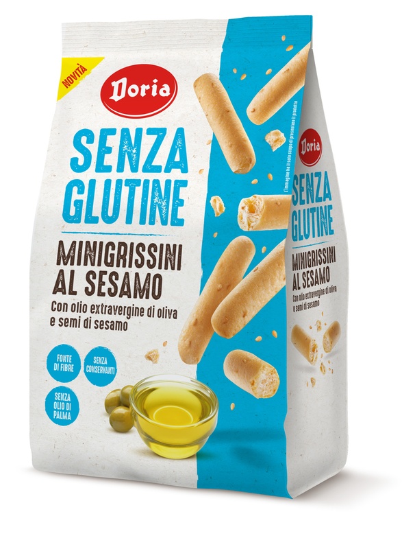 DORIA MINIGRISSINI SESAMO 150 G - Luckyfarma.it