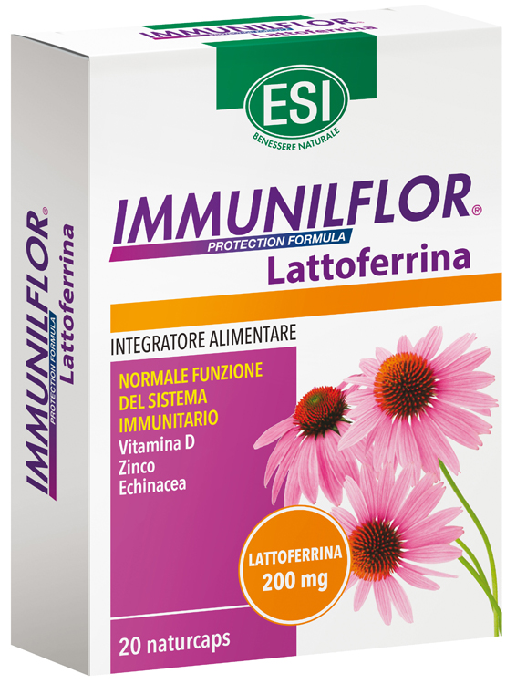 ESI IMMUNILFLOR LATTOFERRINA 20 NATURCAPS - Luckyfarma.it
