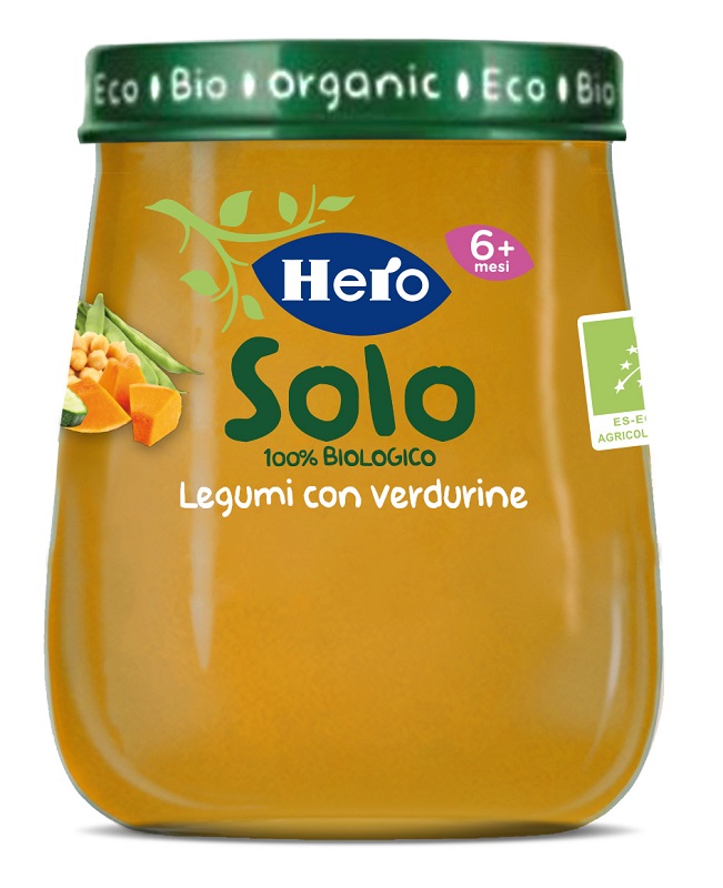 HERO BABY SOLO OMOGENEIZZATO LEGUMI VERDURE 120 G - Luckyfarma.it