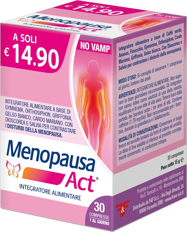 MENOPAUSA ACT 30 COMPRESSE - Luckyfarma.it