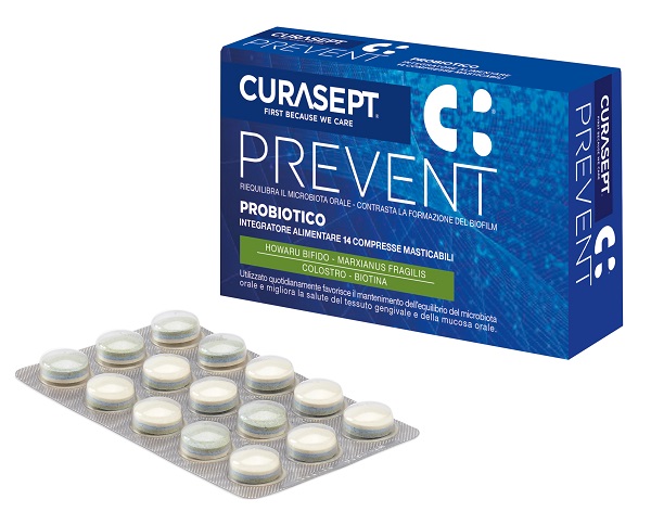 CURASEPT PREVENT PROBIOTICO 14 COMPRESSE MASTICABILI - Luckyfarma.it