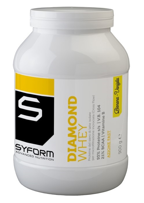 DIAMOND WHEY BANANA/VANIGLIA POLVERE 900 G - Luckyfarma.it