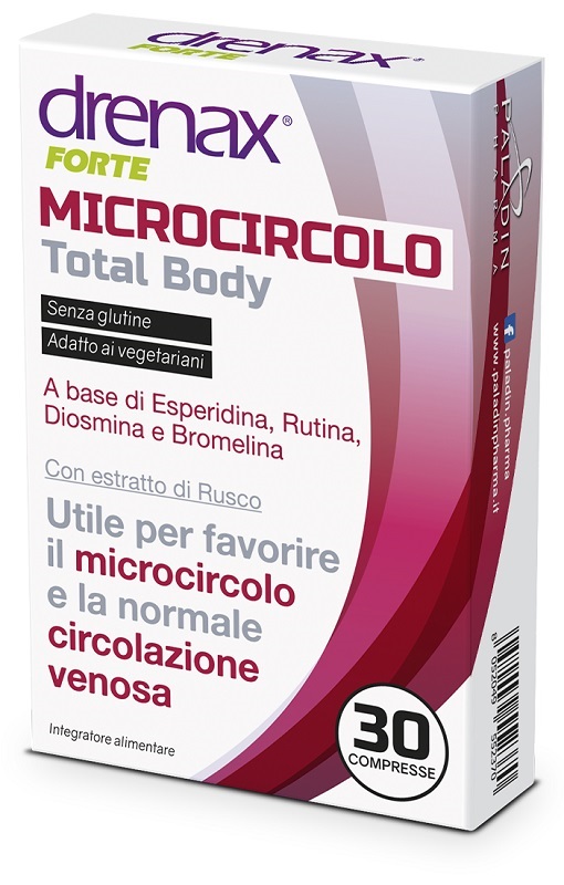 DRENAX FORTE MICROCIRCOLO TOTAL BODY 30 COMPRESSE - Luckyfarma.it