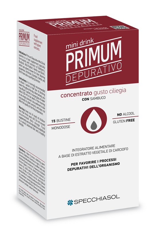 PRIMUM DEPURATIVO MINIDRINK CILIEGIA 15 STICK DA 10 ML - Luckyfarma.it