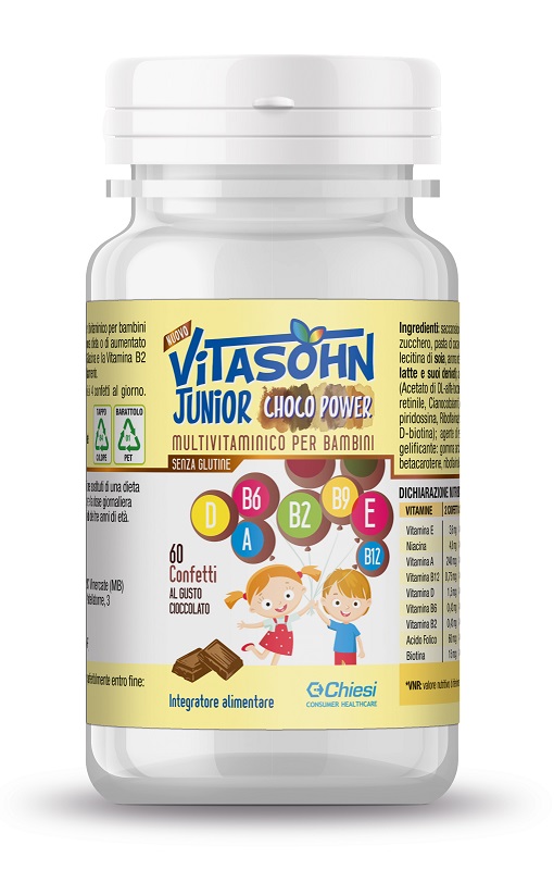 VITASOHN JUNIOR CHOCO POWER 60 CONFETTI - Luckyfarma.it
