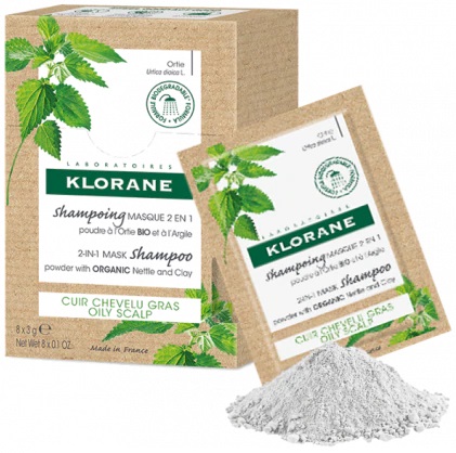KLORANE SHAMPOO MASCHERA LAVANTE POLVERE ORTICA 8 BUSTINE 3 G - Luckyfarma.it