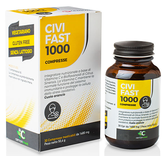 CEMONMED CIVIFAST 1000 30 COMPRESSE MASTICABILI - Luckyfarma.it