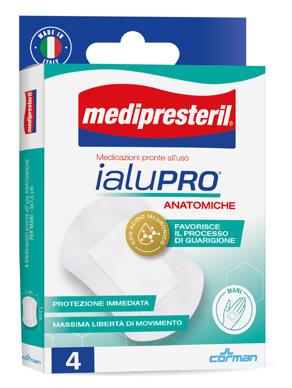 MEDIPRESTERIL IALUPRO MANI 5X7,5 CM 4 PEZZI - Luckyfarma.it