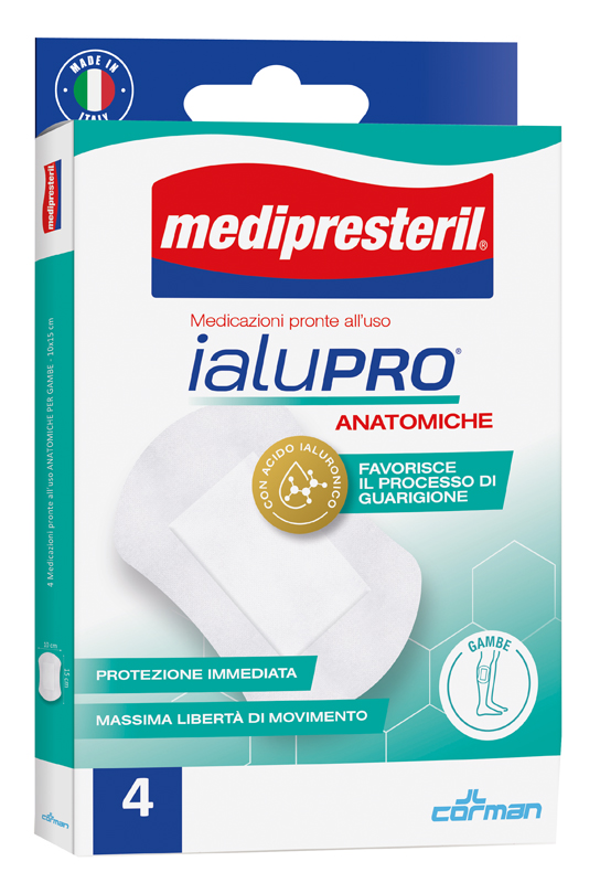 MEDIPRESTERIL IALUPRO GAMBE 10X15 CM 4 PEZZI - Luckyfarma.it
