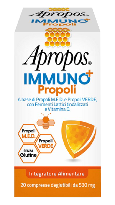 APROPOS IMMUNO+ PROPOLI 20 COMPRESSE DEGLUTIBILI - Luckyfarma.it