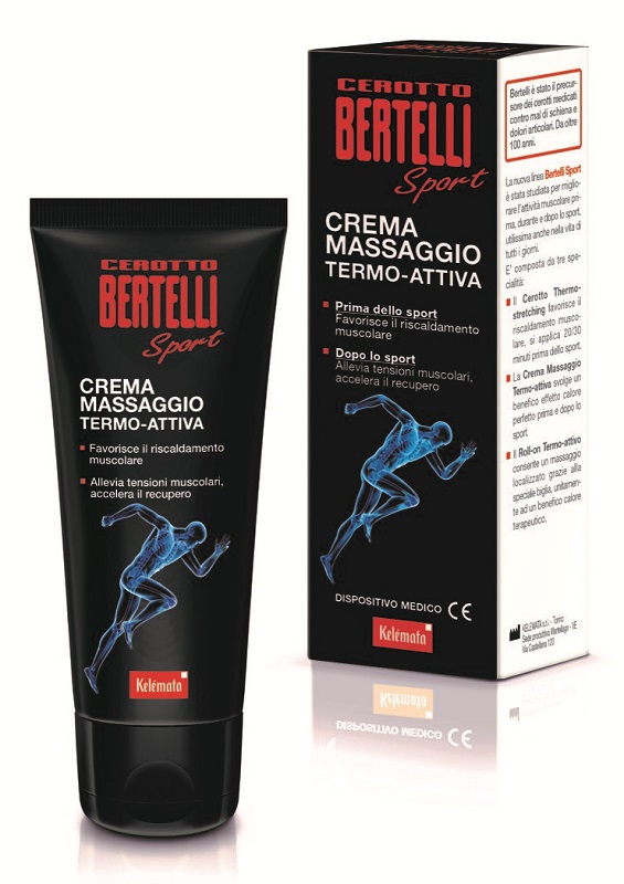 BERTELLI CEROTTO SPORT CREMA MASSAGGIO TERMO ATTIVA 75 ML - Luckyfarma.it